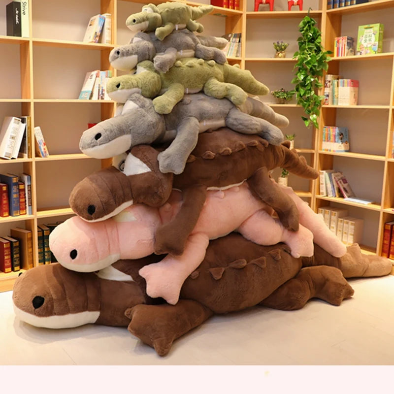 Snappy the Giant Lying Crocodile Plush Mat