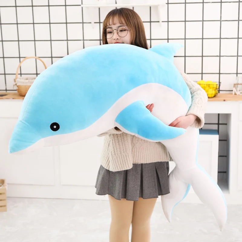 Dolphy the Giant Soft Sleeping Dolphin Plush