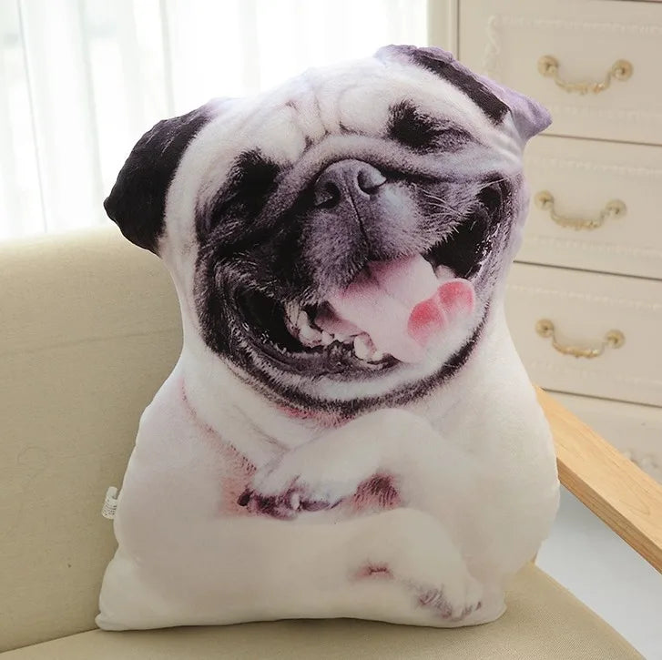 Samoyed the 3D Husky Dog Sofa Plush Pillow