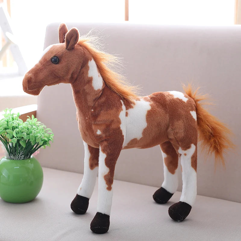 Velvety Lifelike Horse Plush