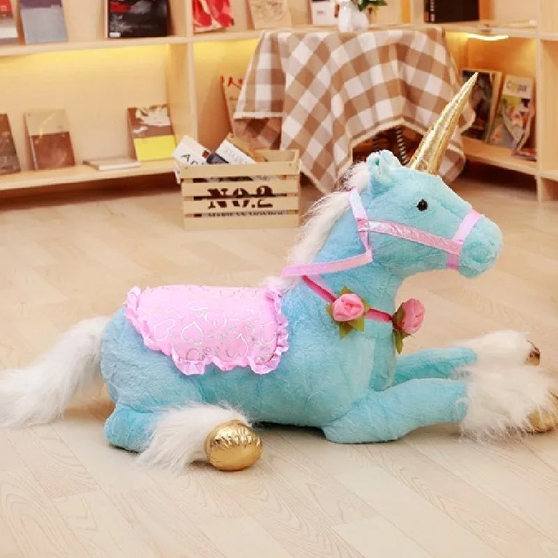 Sparkle the Giant Stuffed Unicorn Horse Plush