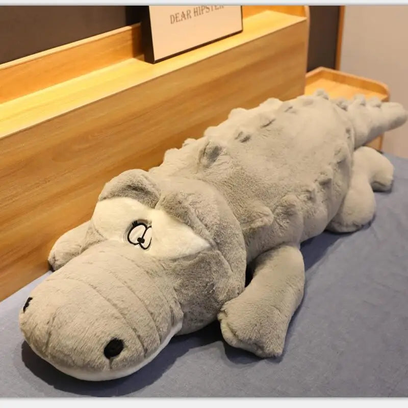 Snappy the Giant Lying Crocodile Plush Mat