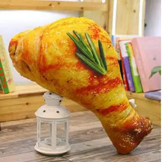 Squishy Kawaii Chicken Drumstick Funny Food Plushie