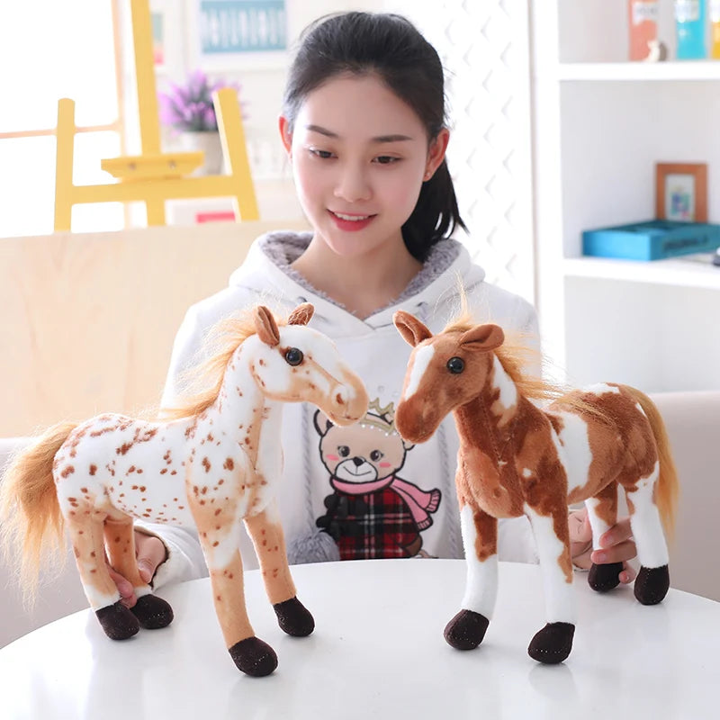 Velvety Lifelike Horse Plush
