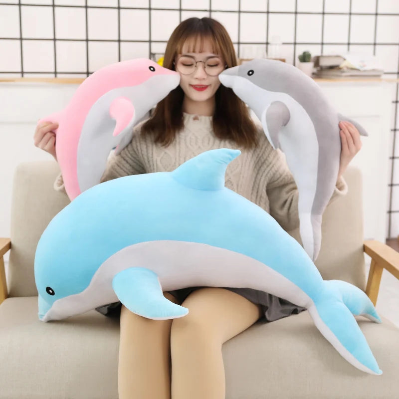 Dolphy the Giant Soft Sleeping Dolphin Plush