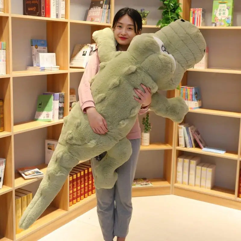 Snappy the Giant Lying Crocodile Plush Mat