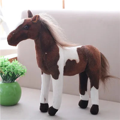 Velvety Lifelike Horse Plush