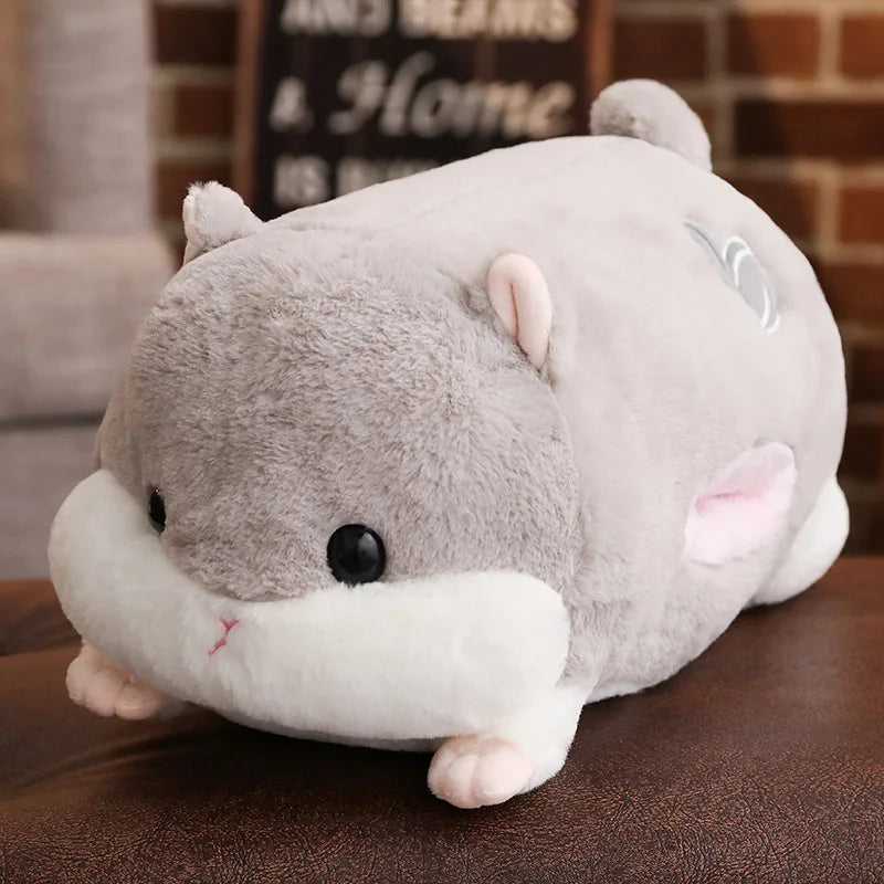 Hammy the Soft Long Bolster Hamster Plush Pillow