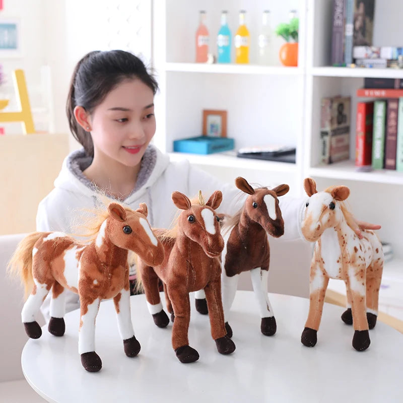 Velvety Lifelike Horse Plush