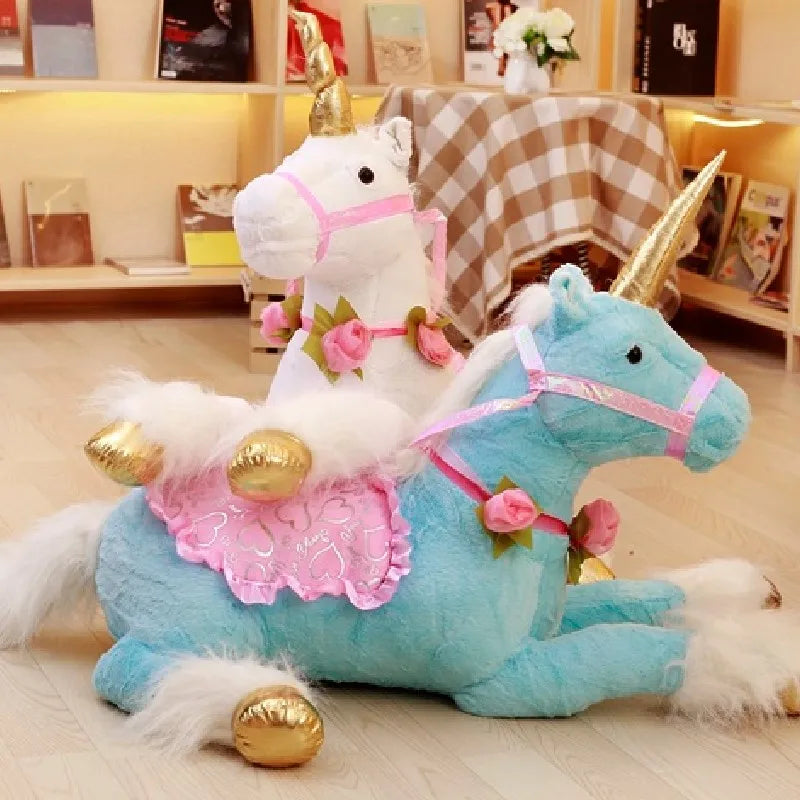 Sparkle the Giant Stuffed Unicorn Horse Plush
