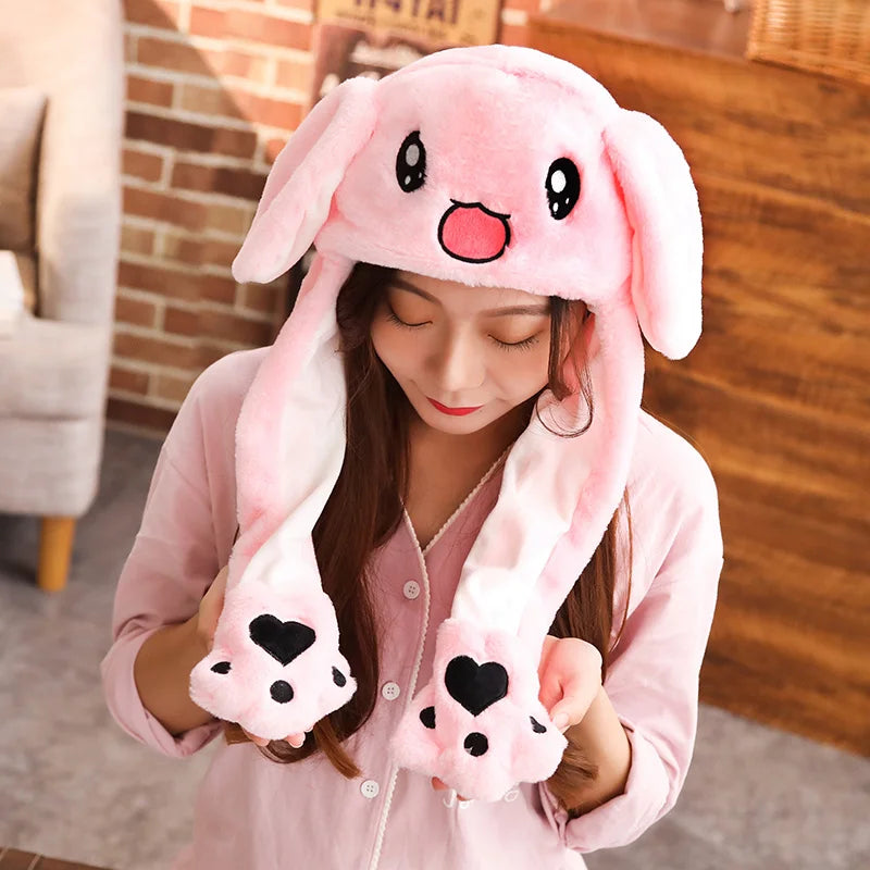 Bun Bun the Wiggly Eared Rabbit Hat Plush