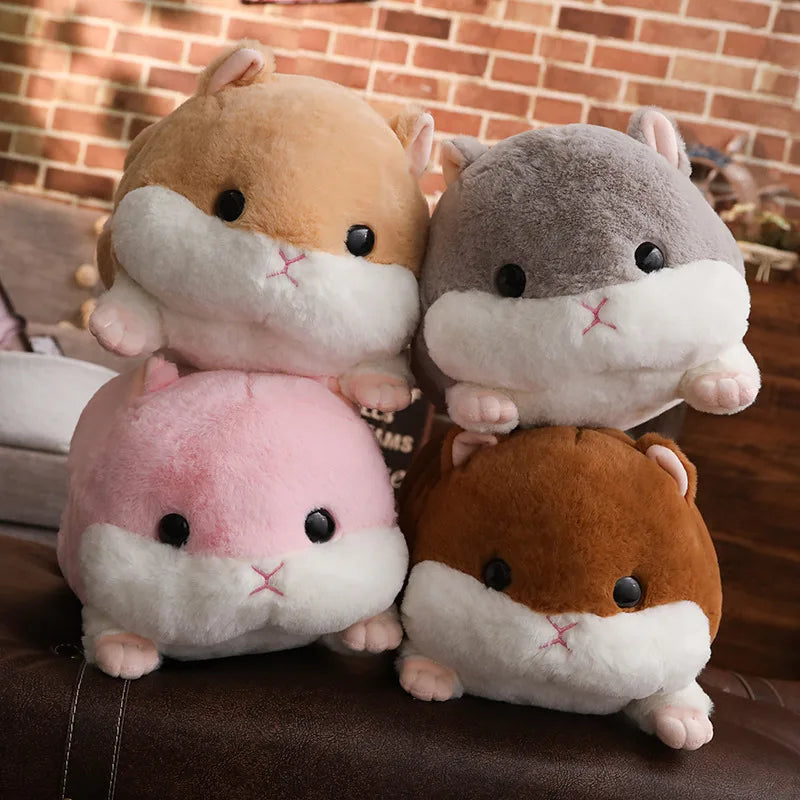 Hammy the Soft Long Bolster Hamster Plush Pillow