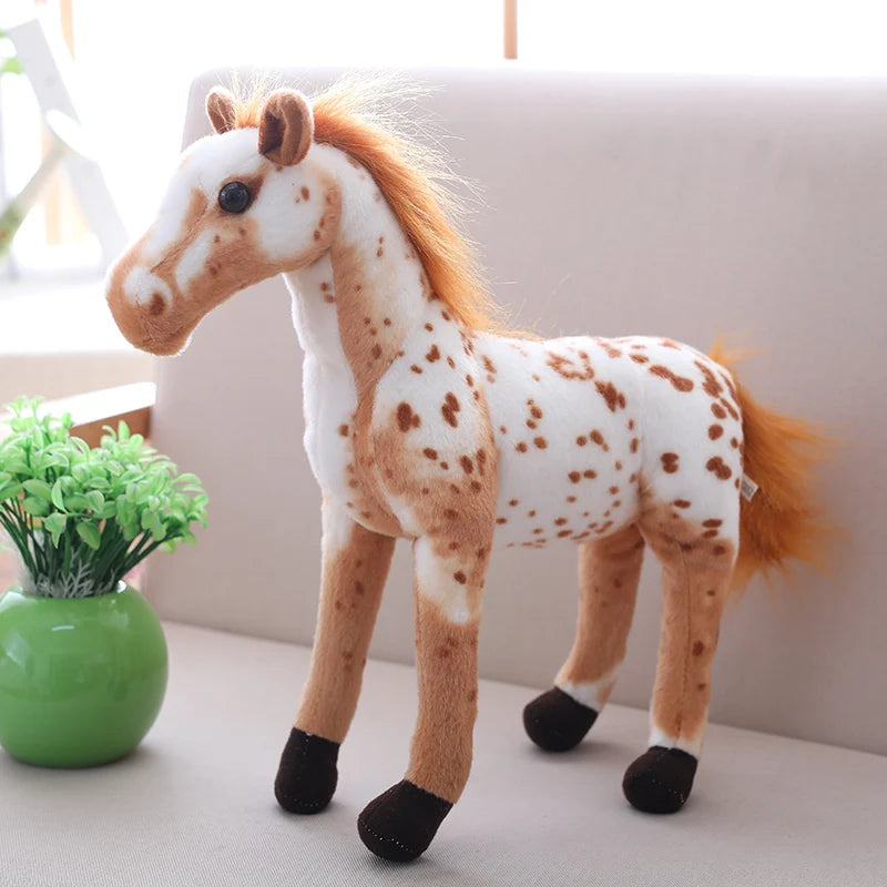 Velvety Lifelike Horse Plush