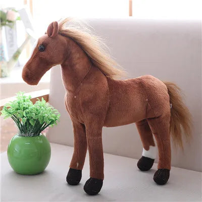 Velvety Lifelike Horse Plush