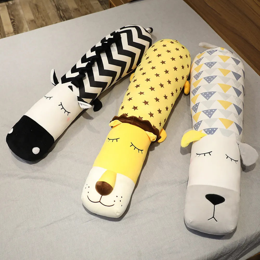 Noodle the Kawaii Long Dog Giraffe Lion Plush Pillow
