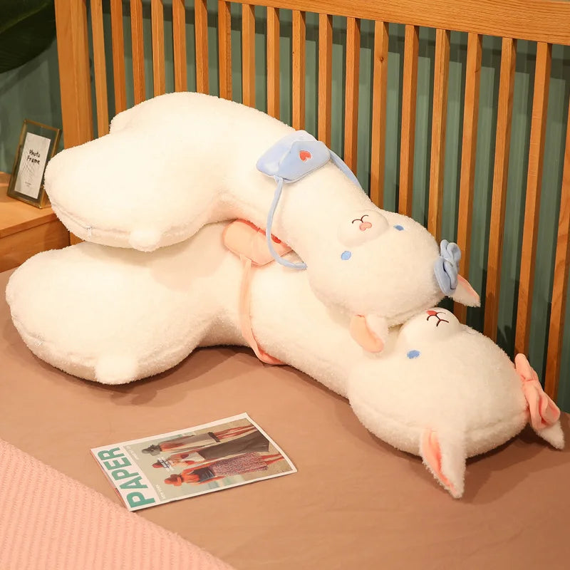 Fluffy Kawaii Alpaca Llama Sheep Snuggle Plush Pillow