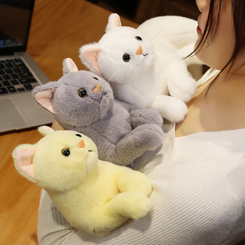 Tricolor the Lifelike Kawaii Simulation Cat Snuggle Plushie