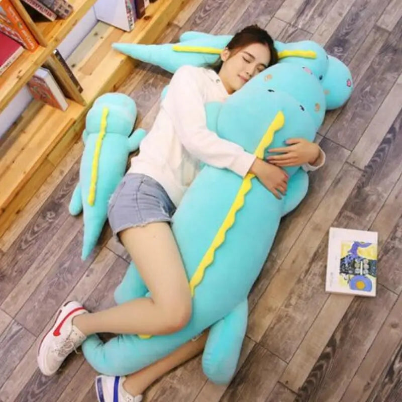 Lizzy the Giant Stuffed Cartoon Lizard Dino Plushie