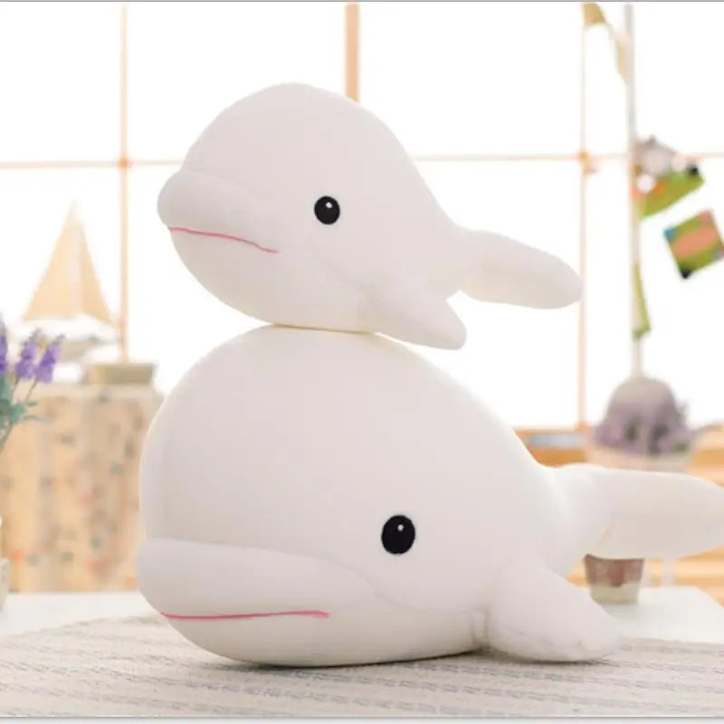 Chompy the Kawaii Funny White Shark Reading Pillow