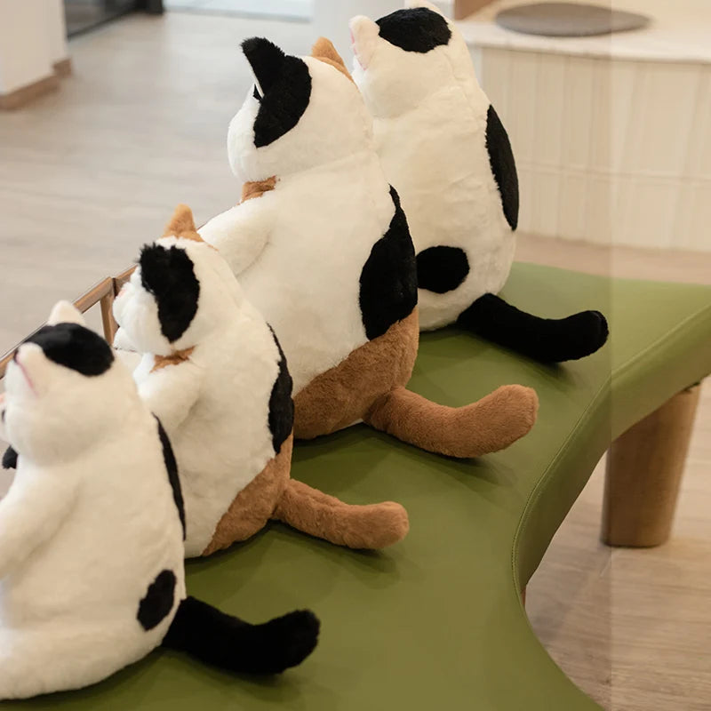 Lazy Chonky Fat Kawaii Cat Snuggle Plush Pillow