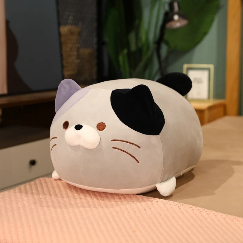 Pebbles the Soft Cartoon Cat Appease Plush Pillow