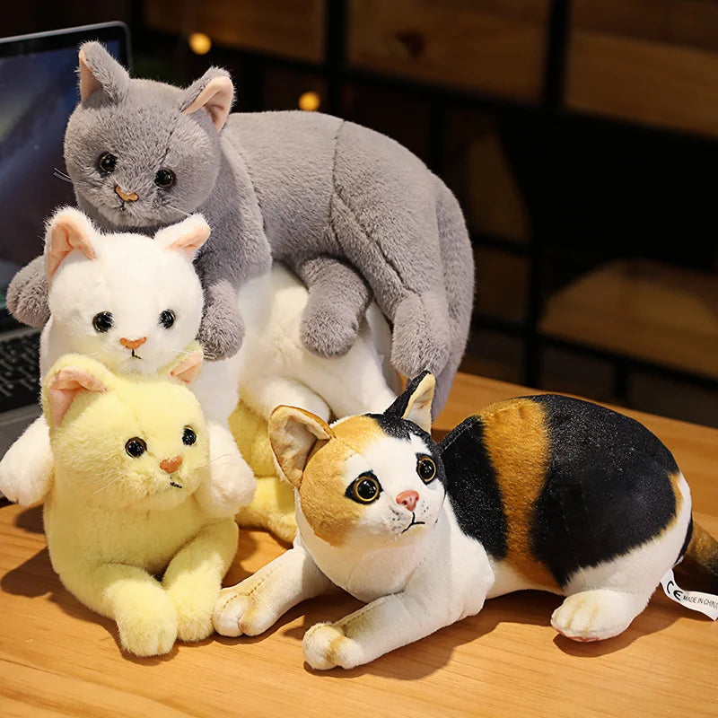 Tricolor the Lifelike Kawaii Simulation Cat Snuggle Plushie
