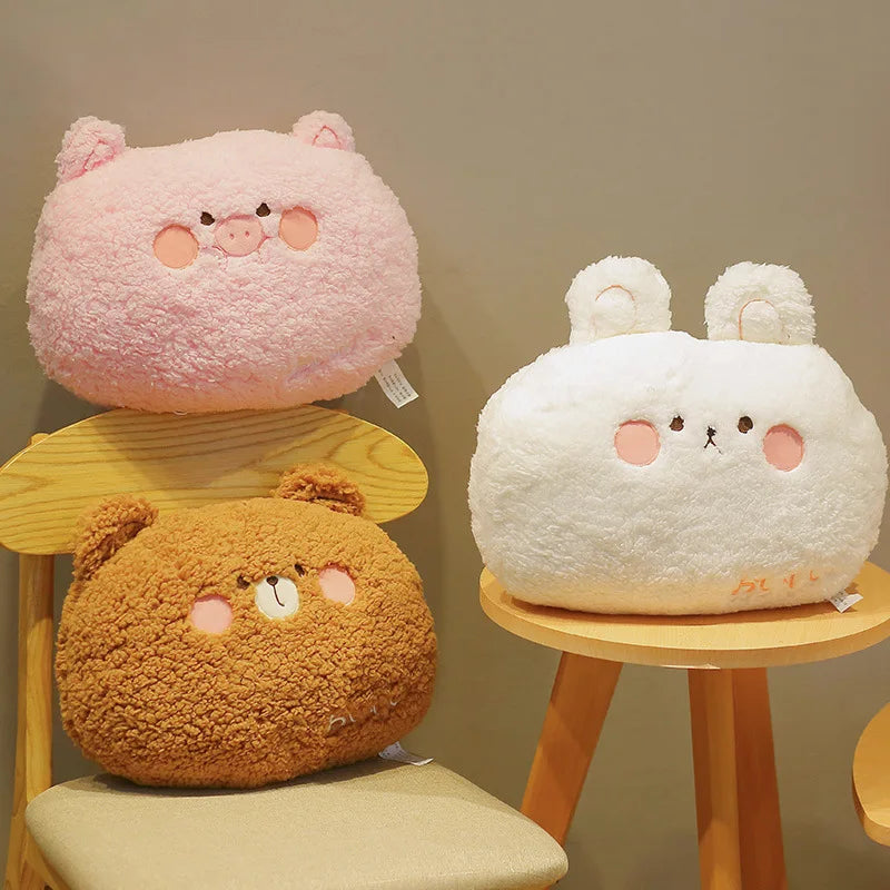 Cozy Kawaii Bear Rabbit Frog Pig Sofa Cushion Plush