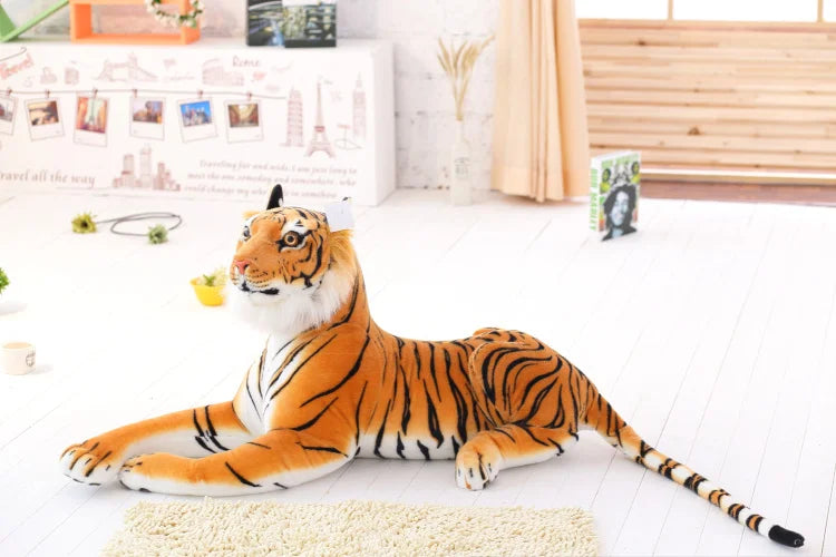 Blizzard the Lifelike White Tiger Leopard Plush
