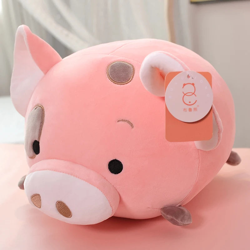 Pudgy the Chonky Round Pig Dino Dog Plush