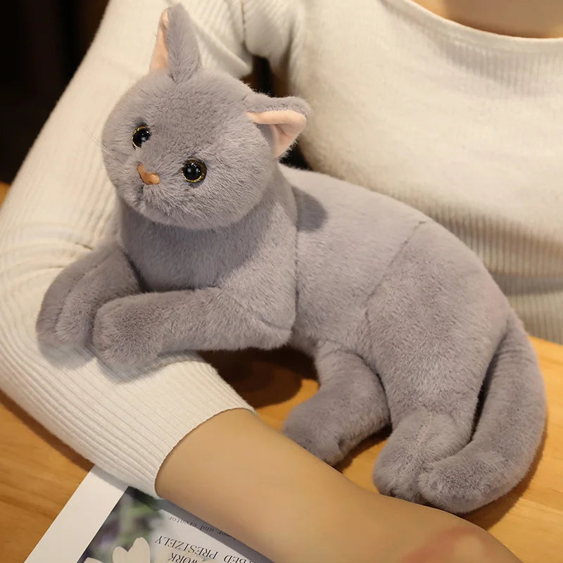 Tricolor the Lifelike Kawaii Simulation Cat Snuggle Plushie