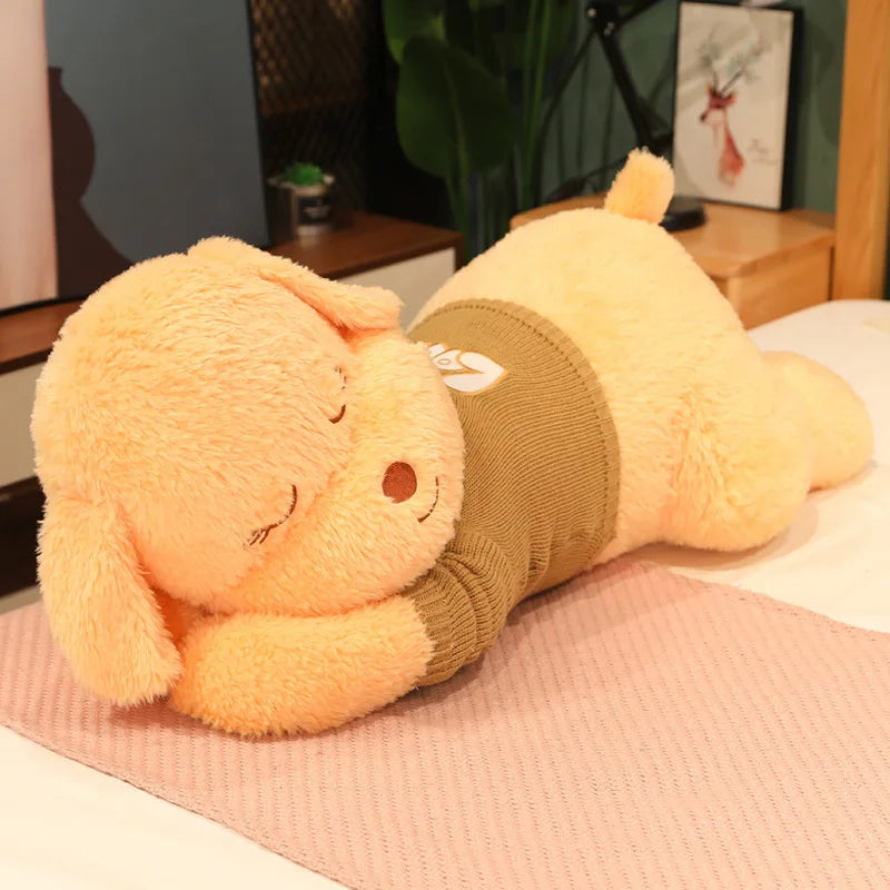 Sweater the Kawaii Sleeping Puppy Dog Plush Pillow