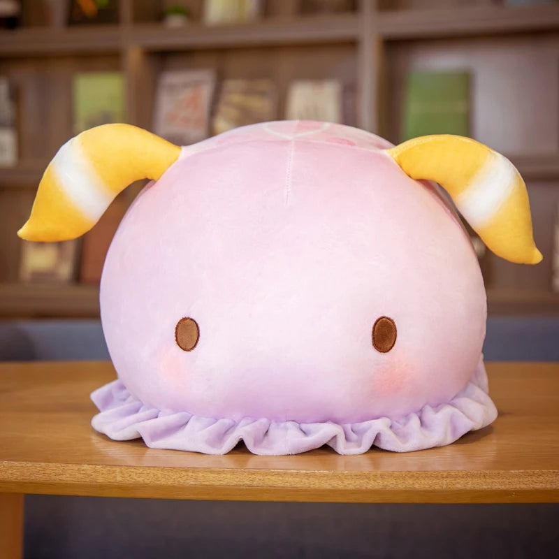 Moo the Kawaii Colorful Cowfish Manatee Round Plushie