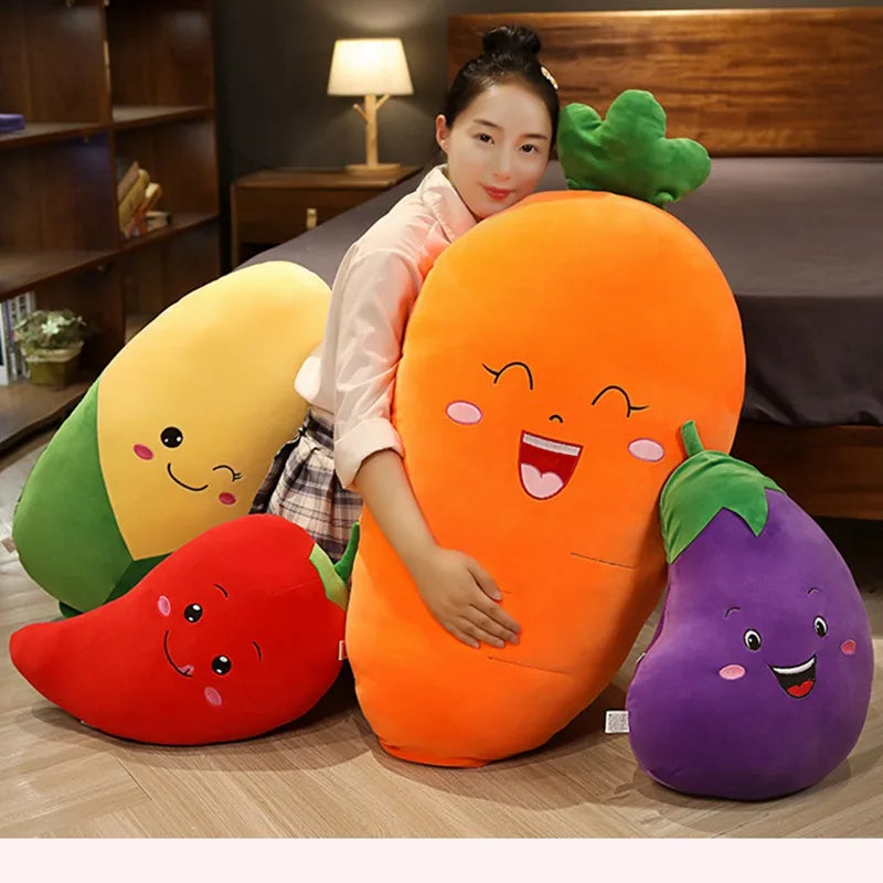 Harvest the Kawaii Veggie Carrot Corn Plush Set
