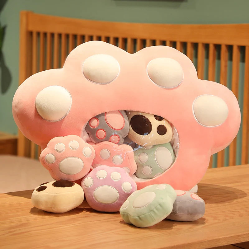 Pudding the Kawaii Cat Paws Candy Bag Plushie Set