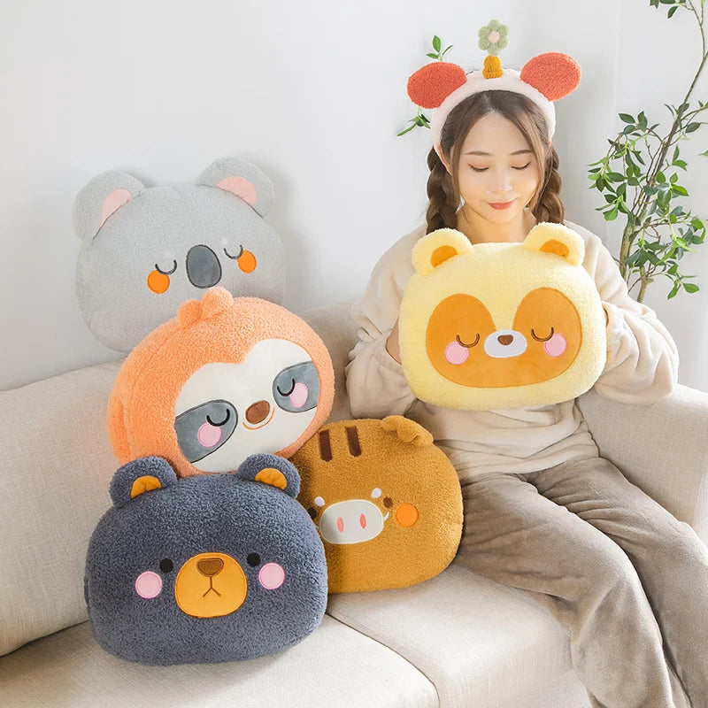 Chubby Raccoon Bear Sloth Koala Sofa Chair Plush Cushion