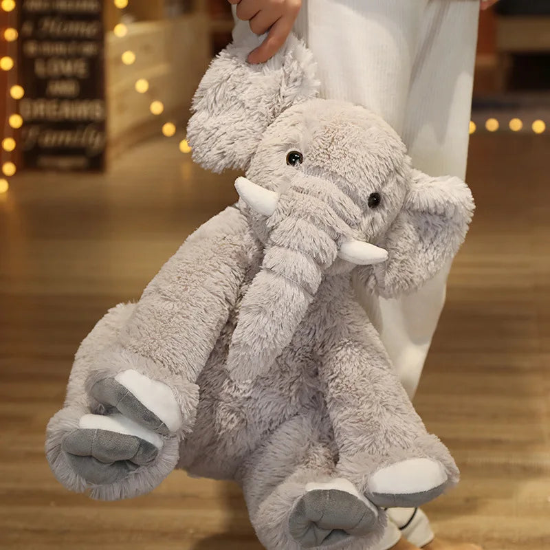 Ellie the Kawaii Cartoon Elephant Snuggle Plush Pillow