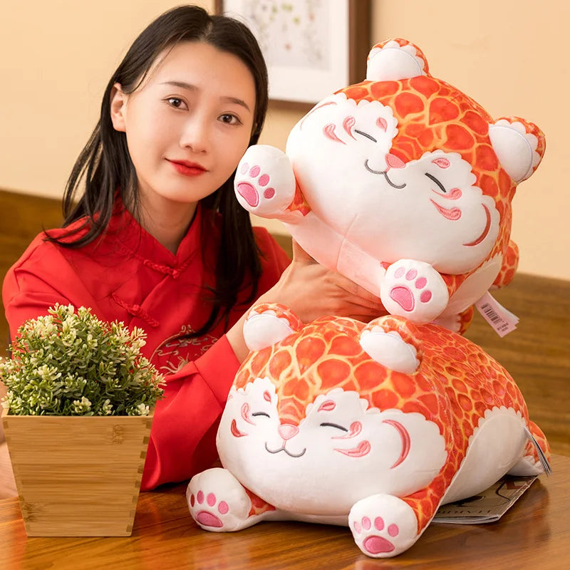 Pastel Chonky Tiger Kawaii Plushie
