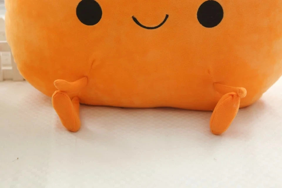Peachy the Kawaii Fruit Peach Mango Pear Snuggle Plush Pillow