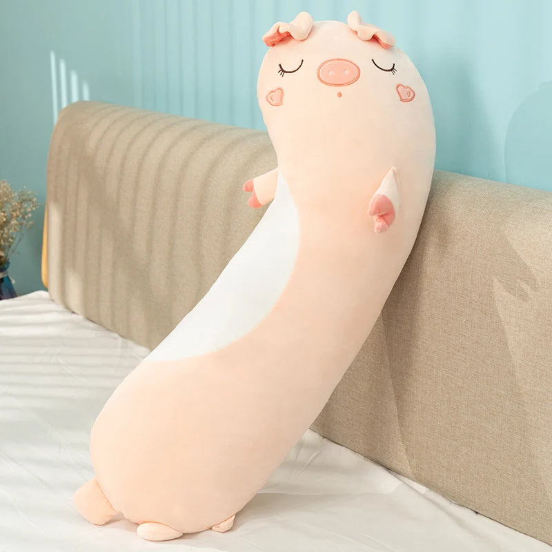 Noodle the Long Dino Penguin Husky Unicorn Sleeping Pillow