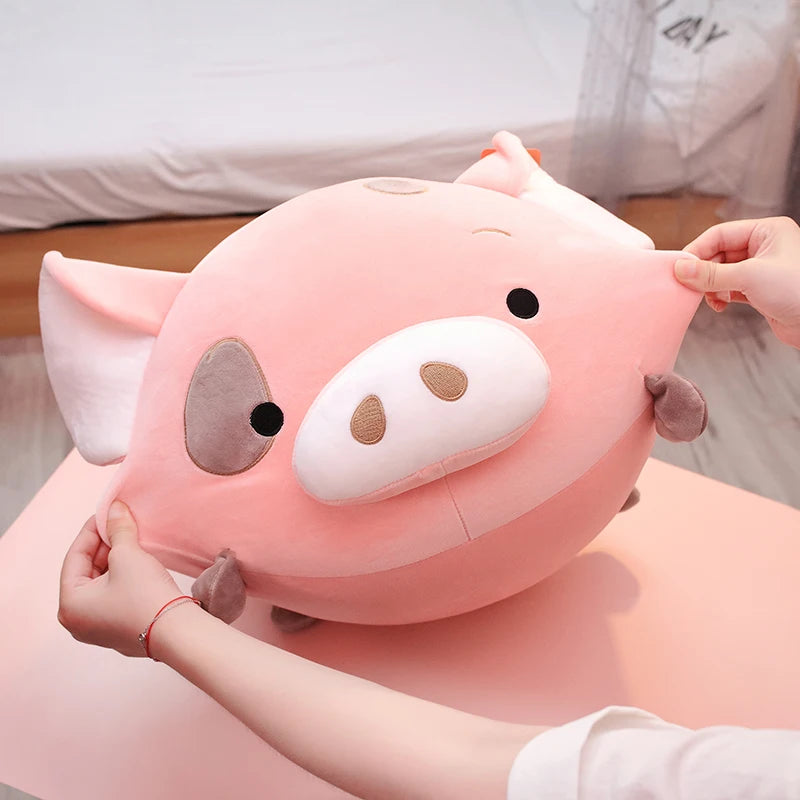 Pudgy the Chonky Round Pig Dino Dog Plush