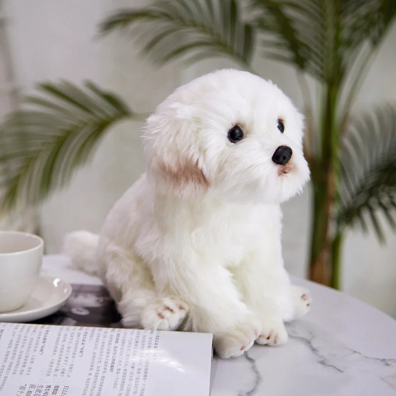 Maltese the Lifelike Soft Cartoon Dog Plush Plushie