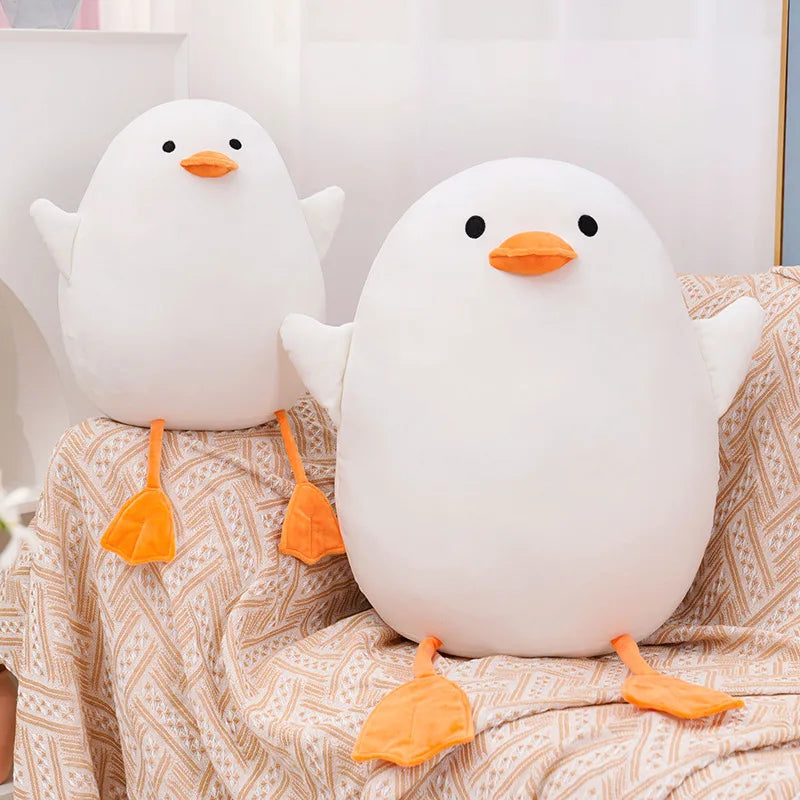 Ducky the Chubby Kawaii Duck Pig Round Sleeping Plush Pillow