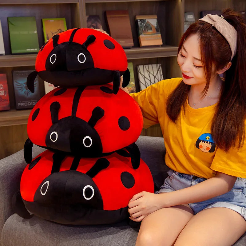 Dotty the Chonky Ladybug Plush Pillow