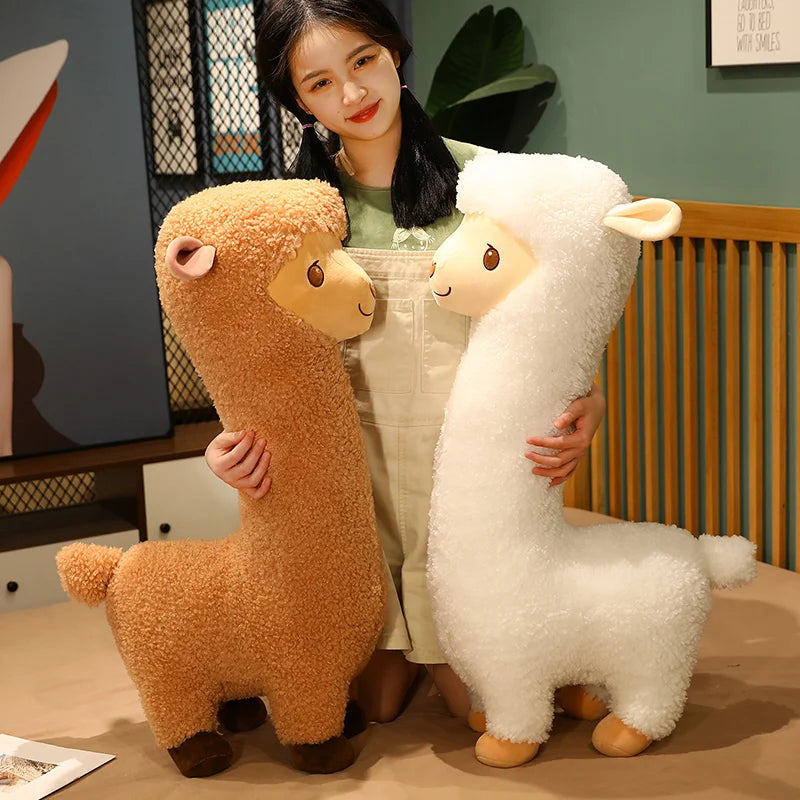 Fluffy the Dreamy Japanese Alpaca Snuggle Pillow