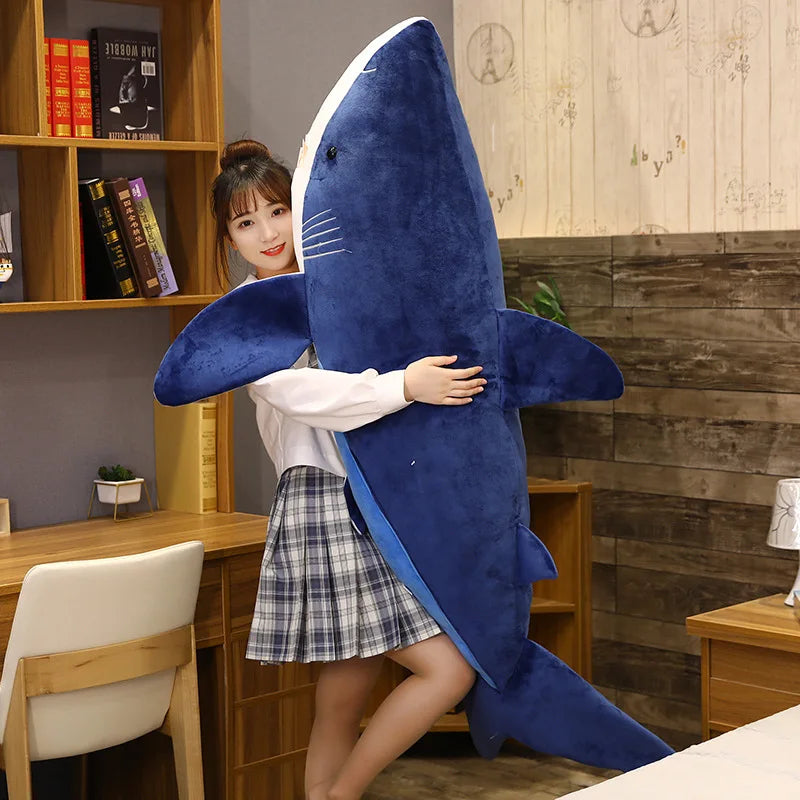 Finn the Chonky Sleeping Shark Snuggle Pillow