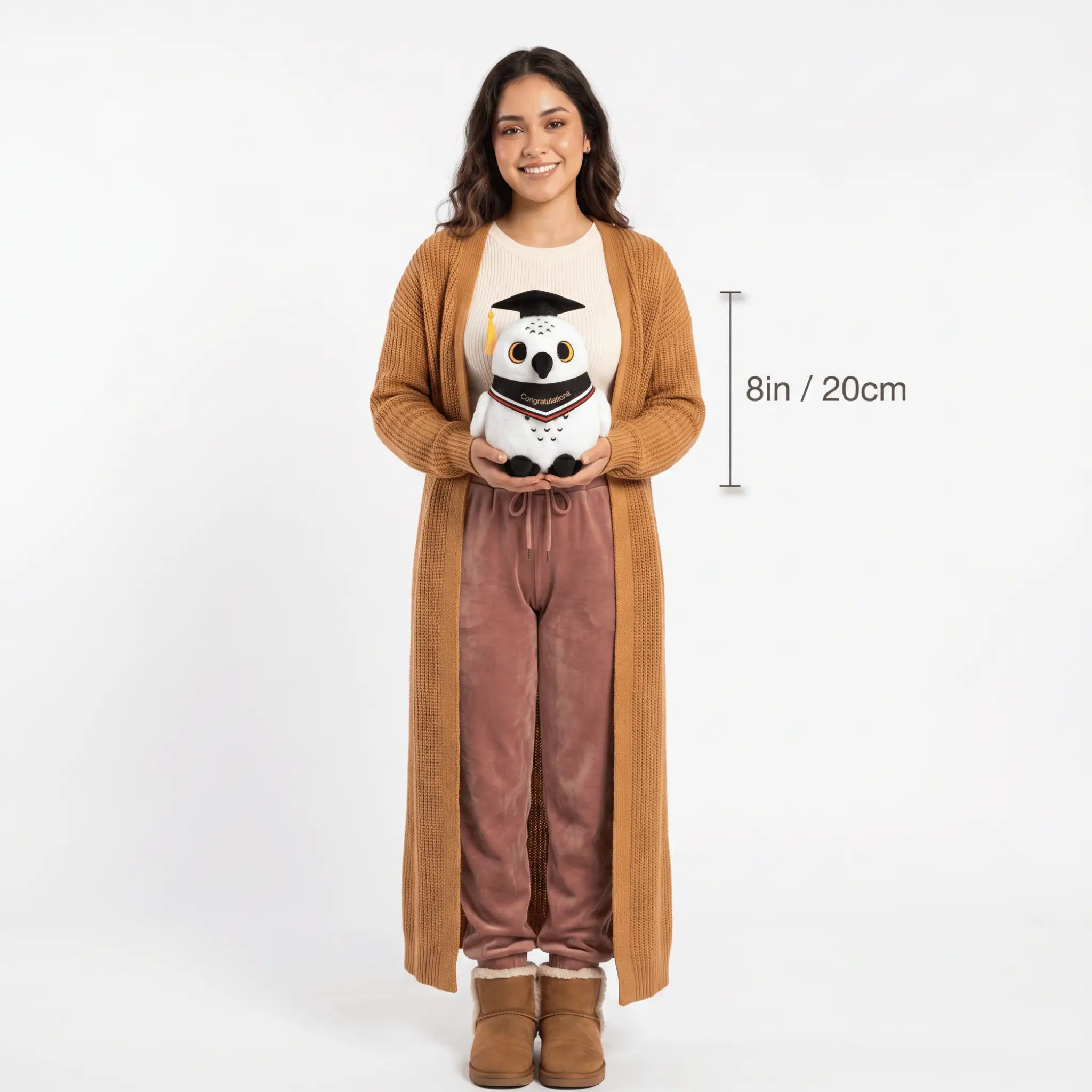 Hootie the Scholarly Kawaii Graduate Owl Snuggle Plushie