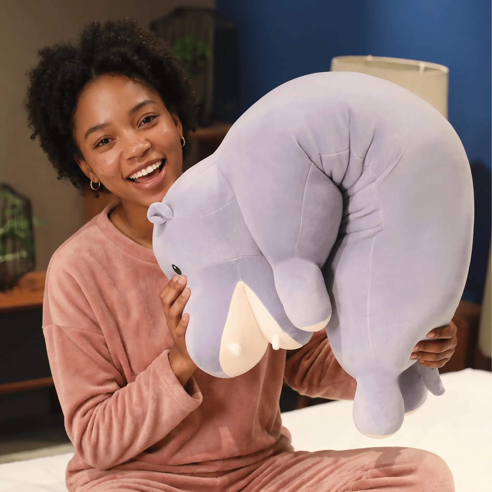 Humphrey the Giant Soft Kawaii Hippo Snuggle Plushie