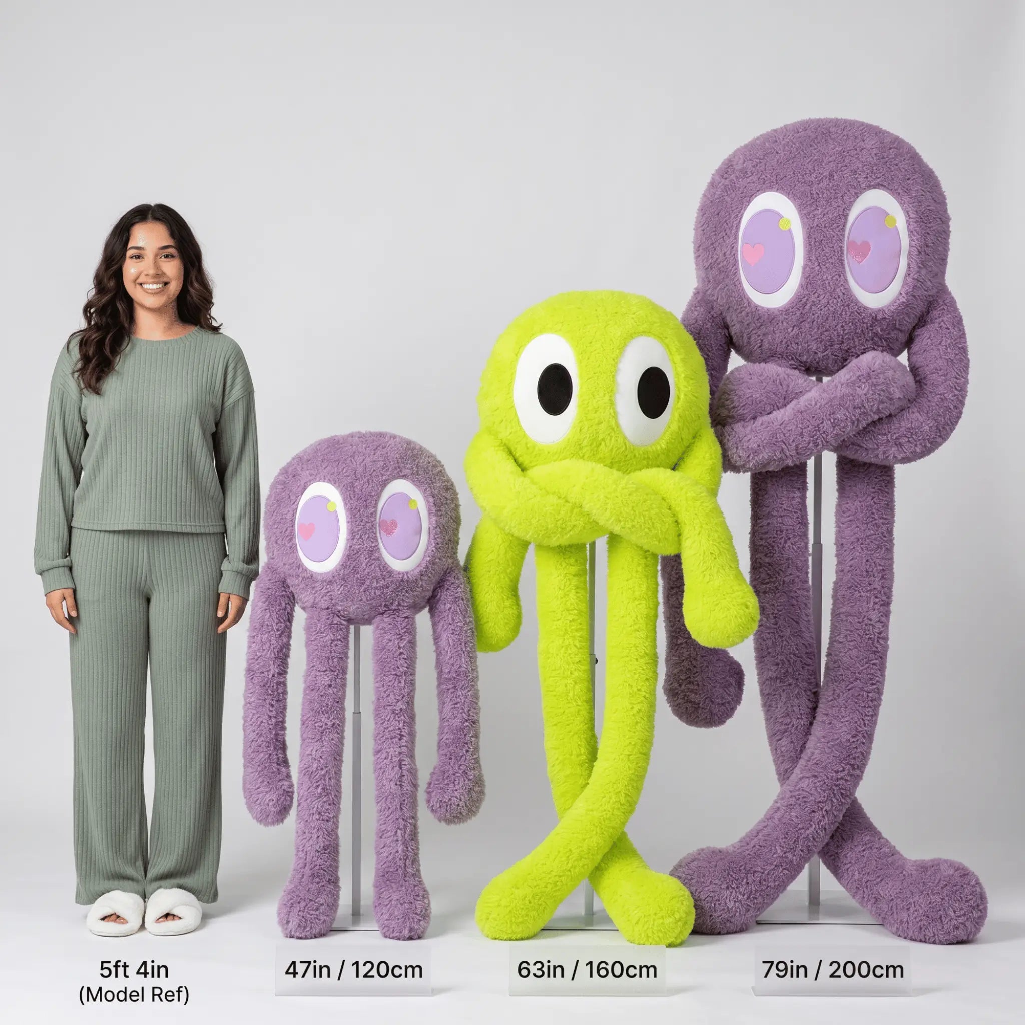 Inky the Giant Fuzzy Kawaii Octopus Snuggle Plushie