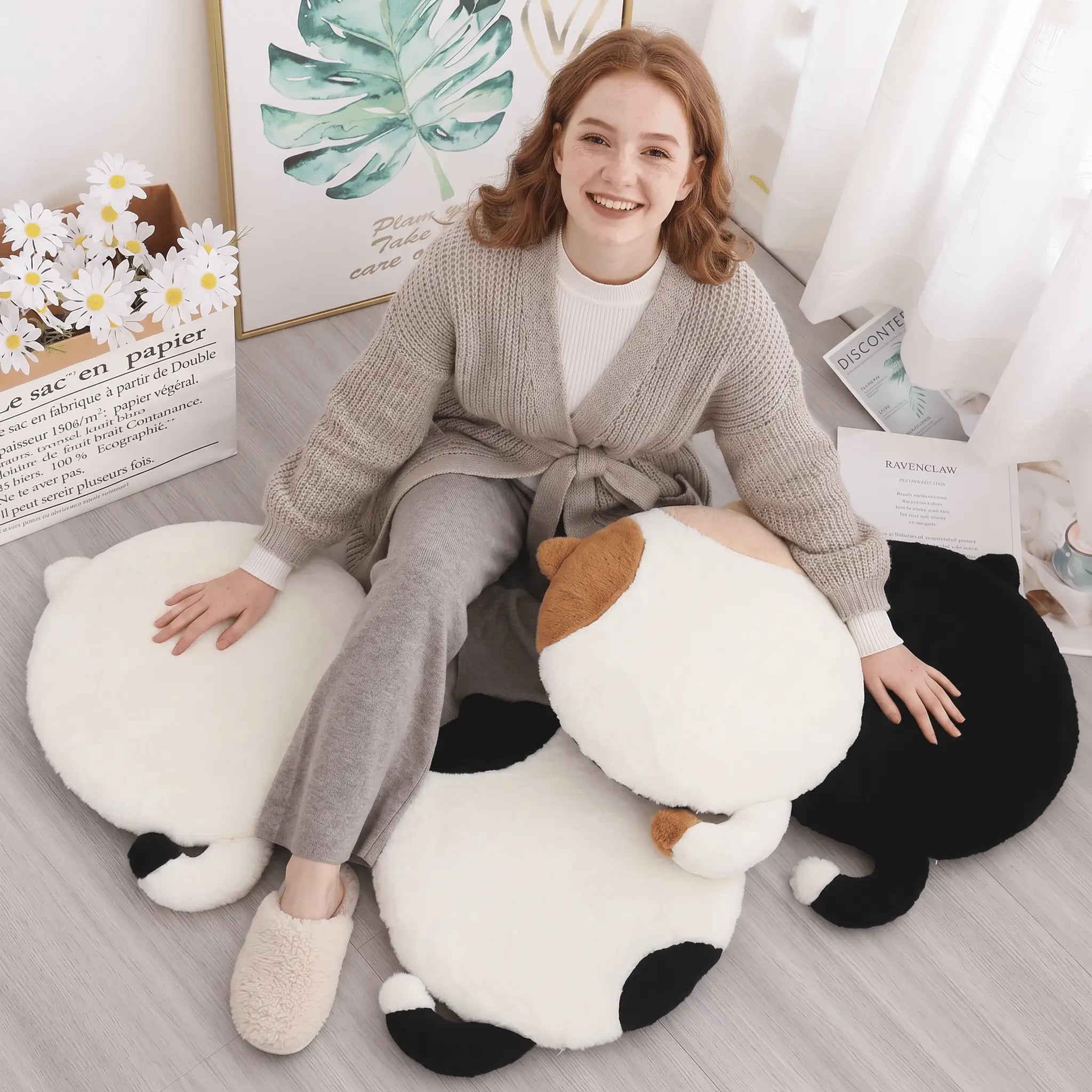 Mochi the Memory Foam Cat Seat Chair Plush Cushion
