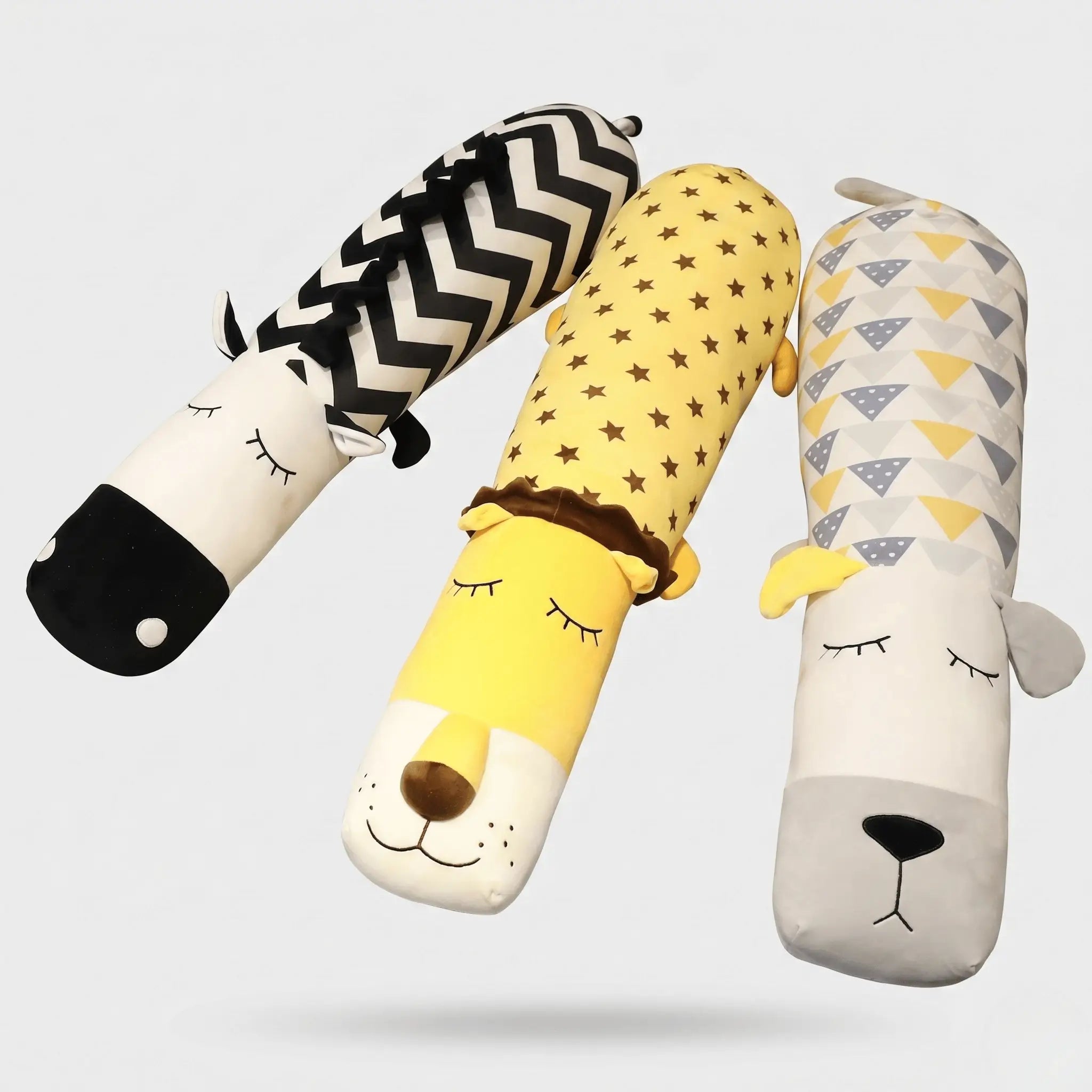 Noodle the Kawaii Long Dog Giraffe Lion Plush Pillow